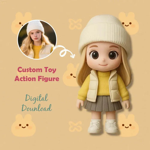Custom 3D Printed Figurine – Made from Your Photo
